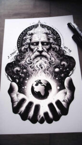god tattoo design ideas fluid motion grace for hip