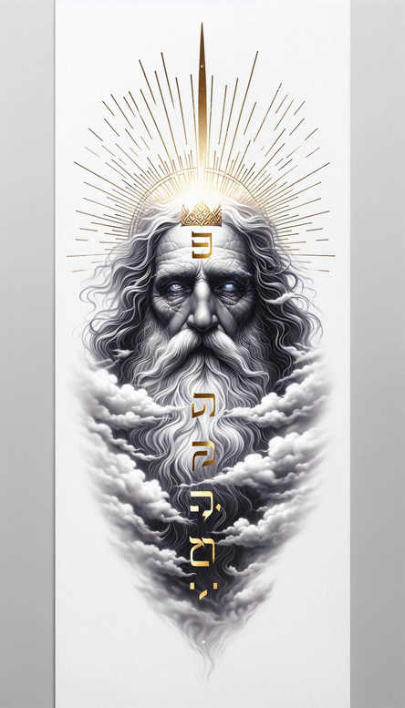 god tattoo design ideas unreal light heavenly symbolising determination