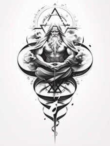 god tattoo design ideas moody holy for foot