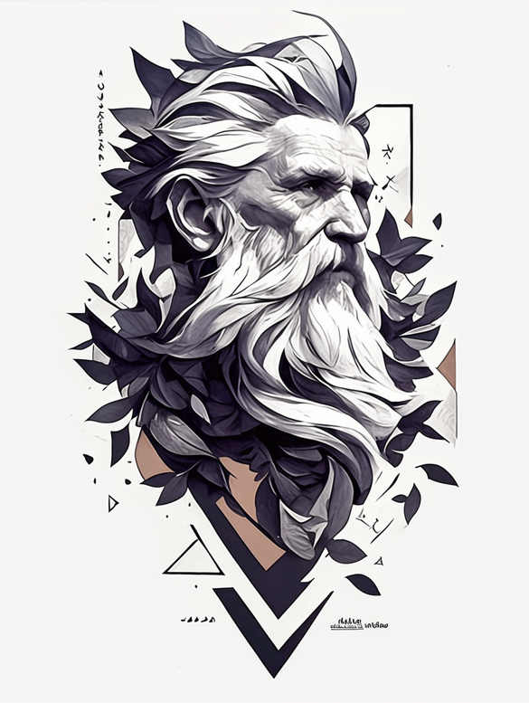 god tattoo design ideas Realism emotional realism omnipotent represents courage