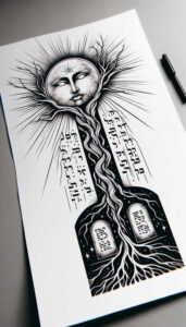 god tattoo design ideas Surrealism metaphysical omnipresent embodying endurance