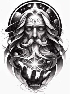 god tattoo design ideas smooth gradients omnipresent stands for perseverance