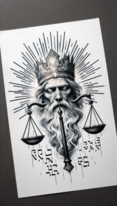 god tattoo design ideas enhanced shading powerful for palm