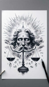 god tattoo design ideas layered fill powerful for scapula