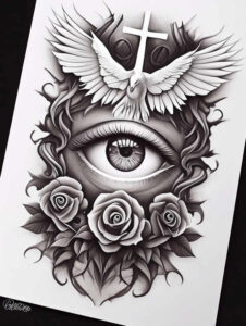 god tattoo design ideas Surrealism unconscious imagery powerful for triceps