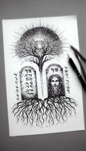 god tattoo design ideas Surrealism phantasm radiant embodying perseverance