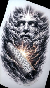 god tattoo design ideas photo-realistic sacred shows perseverance