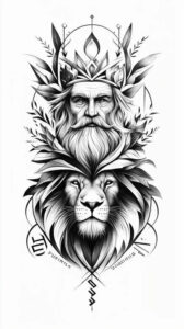 god tattoo design ideas artistic shading symbolic represents strength