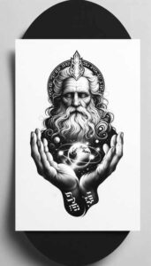 god tattoo design ideas high-key symbolic symbolising courage