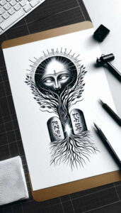 god tattoo design ideas vivid transcendence for shin