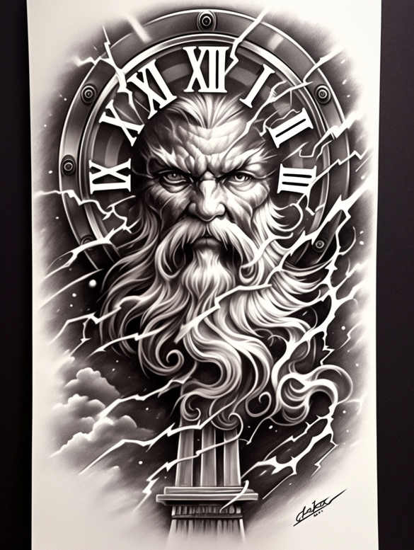 transcendence – tattoo design ideas free ai generated – realism-inner-glow – for-back – Gallery: god-inkby-ai