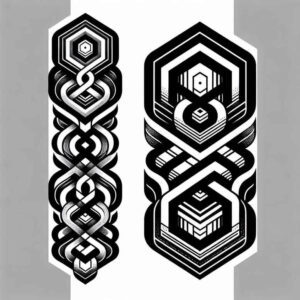 artistic-design – tattoo design ideas free ai generated – vector-grid – for-arm – Gallery: graphic-inkby-ai