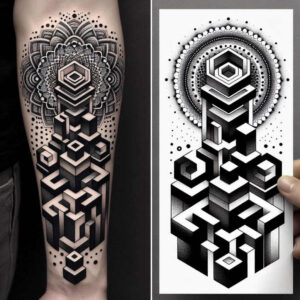graphic-composition – tattoo design ideas free ai generated – sailor-motif – for-chest – Gallery: graphic-inkby-ai