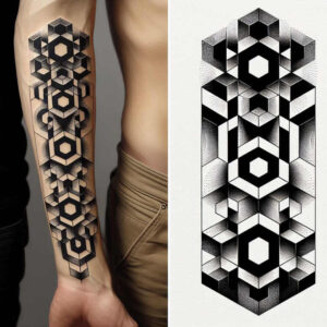 graphic-contrast – tattoo design ideas free ai generated – flash-sheet – for-knee – Gallery: graphic-inkby-ai