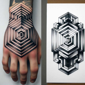 graphic-design – tattoo design ideas free ai generated – polygonal – for-biceps – Gallery: graphic-inkby-ai