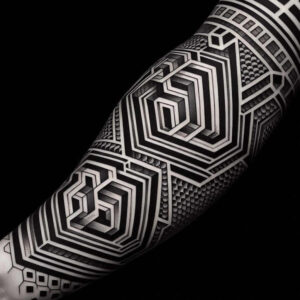 graphic-details – tattoo design ideas free ai generated – abstract-polygons – for-side – Gallery: graphic-inkby-ai