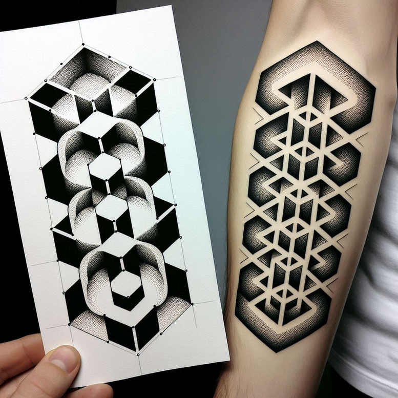 graphic-details – tattoo design ideas free ai generated – diamond-shape – for-ankle – Gallery: graphic-inkby-ai