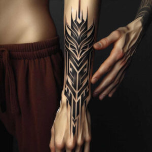 graphic – tattoo design ideas free ai generated – rhombus – for-sternum – Gallery: graphic-inkby-ai