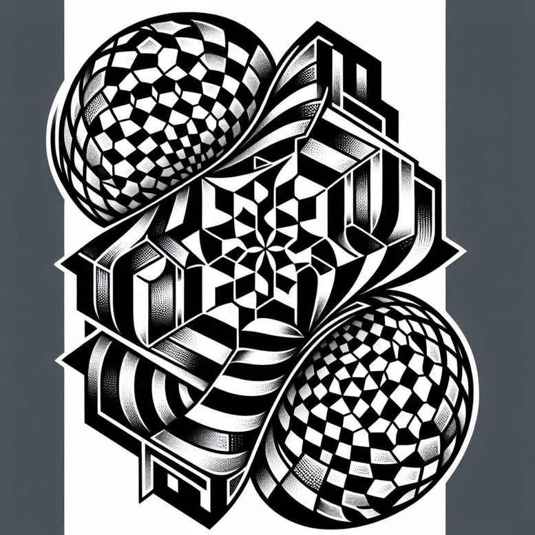 graphic-with-contours – tattoo design ideas free ai generated – repetitive-pattern – for-upper-back – Gallery: graphic-inkby-ai