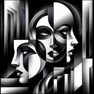 illustration-design – tattoo design ideas free ai generated – intersecting-lines – for-upper-arm – Gallery: graphic-inkby-ai