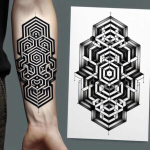 light-effect – tattoo design ideas free ai generated – polygon-mesh – for-spine – Gallery: graphic-inkby-ai