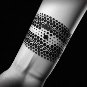 light-effect – tattoo design ideas free ai generated – polygon-mesh – for-wrist-side – Gallery: graphic-inkby-ai