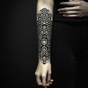 line-pattern – tattoo design ideas free ai generated – math-inspired – for-wrist-side – Gallery: graphic-inkby-ai