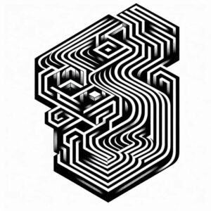 line-pattern – tattoo design ideas free ai generated – minimal-geometry – for-upper-arm – Gallery: graphic-inkby-ai