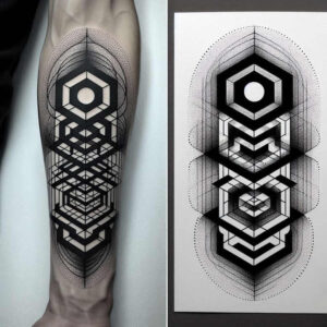 modern-graphic – tattoo design ideas free ai generated – retro-tattoo – for-ankle – Gallery: graphic-inkby-ai