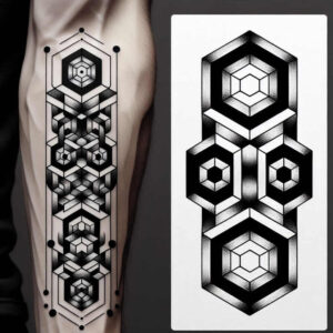 shaded-graphic – tattoo design ideas free ai generated – pyramid – for-triceps – Gallery: graphic-inkby-ai