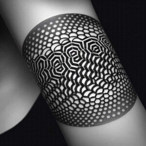 skin-graphic – tattoo design ideas free ai generated – diamond-grid – for-upper-thigh – Gallery: graphic-inkby-ai