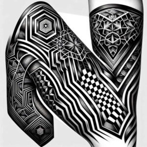 straight-line – tattoo design ideas free ai generated – golden-ratio – for-foot – Gallery: graphic-inkby-ai