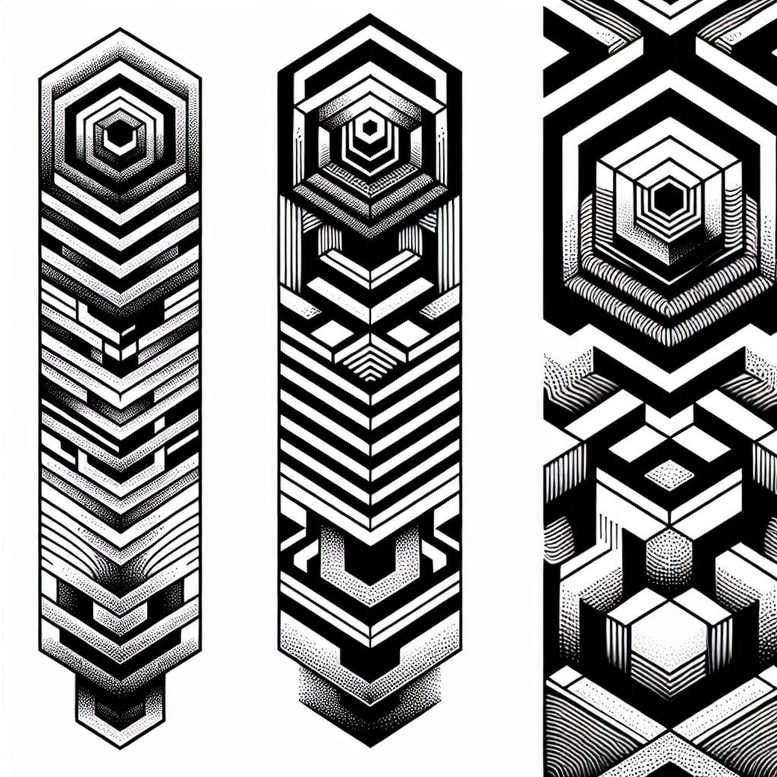 stylized-graphic – tattoo design ideas free ai generated – military-theme – for-arm – Gallery: graphic-inkby-ai
