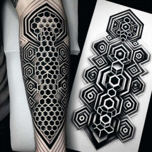 graphic tattoo design ideas intricate biker stands for determination