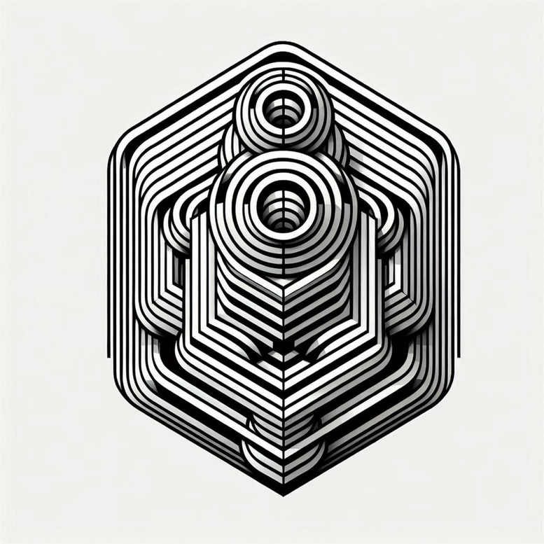 graphic tattoo design ideas mystic crystal structure for behind ear