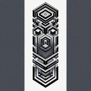 graphic tattoo design ideas symmetric diamond shape for back shoulder