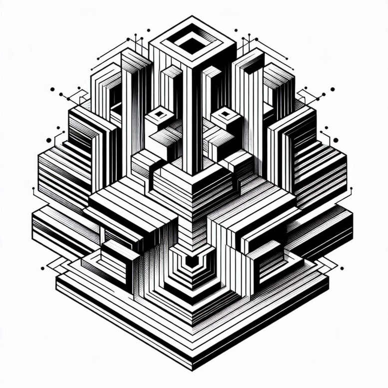 graphic tattoo design ideas sacred symbol geometric gradient shows endurance