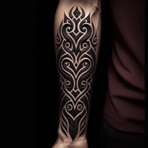 graphic tattoo design ideas sacred geometry layered geometry symbolising determination