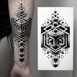 graphic tattoo design ideas fine line military theme for outer arm