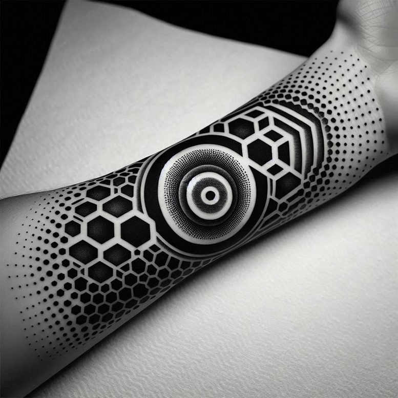 graphic tattoo design ideas circle of life neo-traditional shows resilience