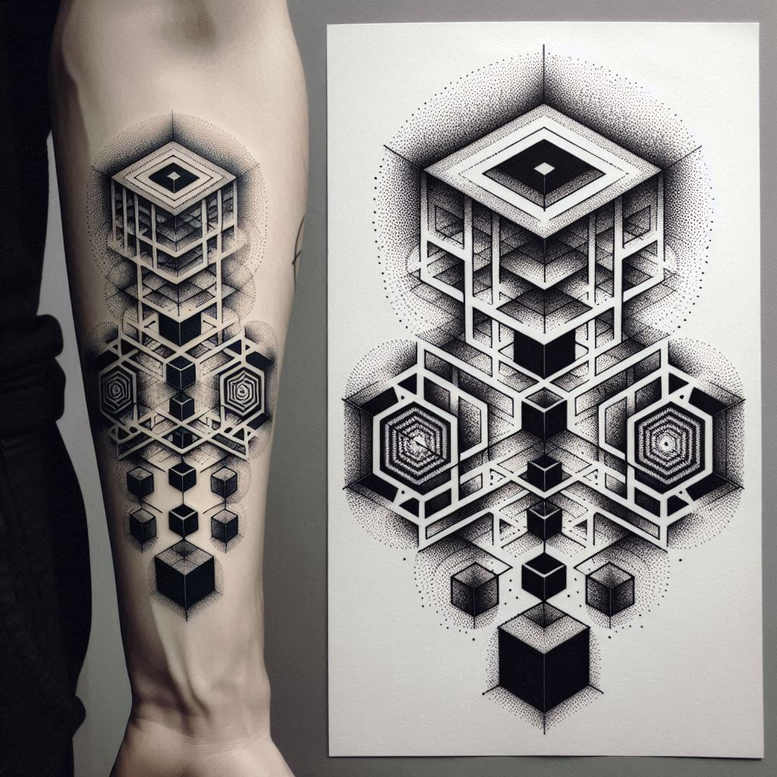 graphic tattoo design ideas circular lace repetitive pattern perseverance and power