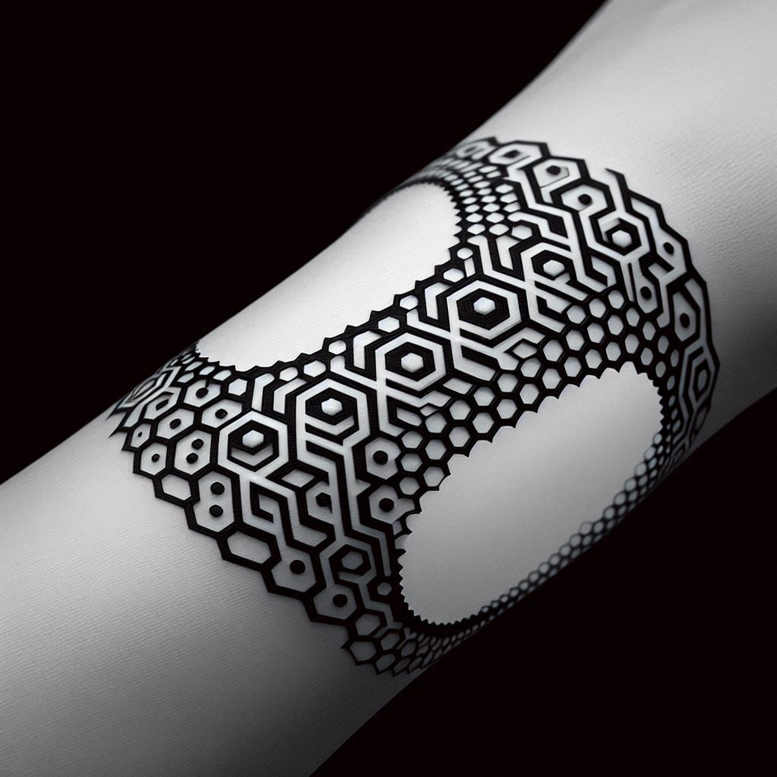 graphic tattoo design ideas mandala tattoo star polygon courage and power