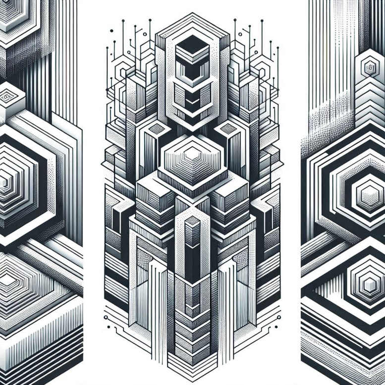 graphic tattoo design ideas kaleidoscope symmetrical for sternum
