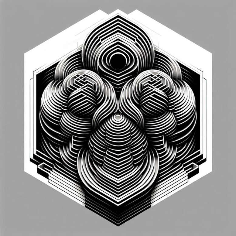 graphic tattoo design ideas fractal vivid color meaning strength