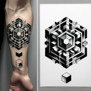tattoo-graphic – tattoo design ideas free ai generated – circular-array – for-lower-back – Gallery: graphic-inkby-ai