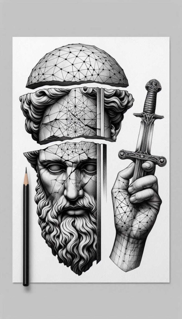 3d-effect-hands – tattoo design ideas free ai generated – surrealism-symbolic – for-triceps – Gallery: hands-inkby-ai