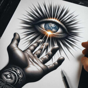hands-as-symbol – tattoo design ideas free ai generated – realism-smooth-complexion – for-thigh – Gallery: hands-inkby-ai