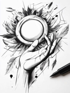 hands-with-details – tattoo design ideas free ai generated – neotraditional-bold-outline – for-arm – Gallery: hands-inkby-ai