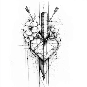 heart-hope-symbol – tattoo design ideas free ai generated – neotraditional-color-saturation – for-forearm – Gallery: hearts-inkby-ai