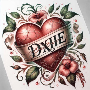 hearts tattoo design ideas Surrealism fluid forms expressive represents strength